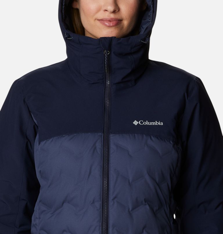 Chaquetas Columbia Oferta Para Mujer - Columbia Grand Trek Down Hooded  Azules