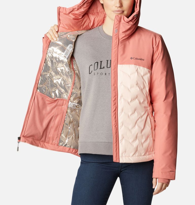 Grand Trek II Down Jacket | 890 | XL, Color: Peach Blossom, Dark Coral, image 5