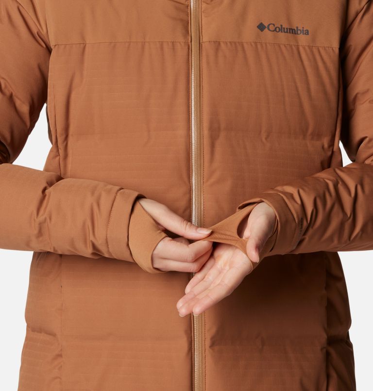 Women's Opal Hill Mid Down Jacket, Color: Camel Brown, image 7