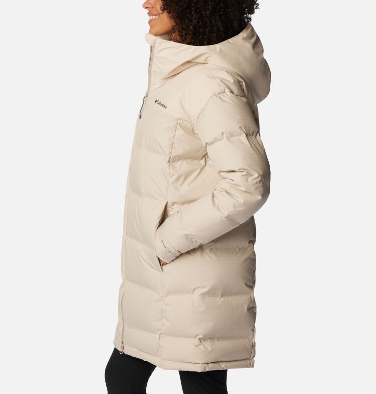 Thumbnail: Women's Opal Hill Hooded Long Down Puffer Jacket, Color: Dark Stone, image 3