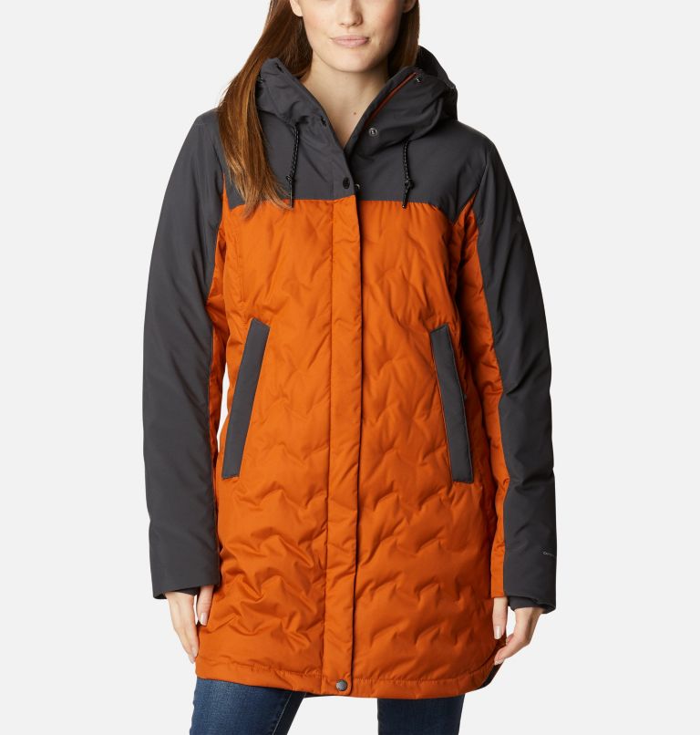 Columbia Women's Mountain Croo™ II Waterproof Hooded Mid Down Jacket. 2