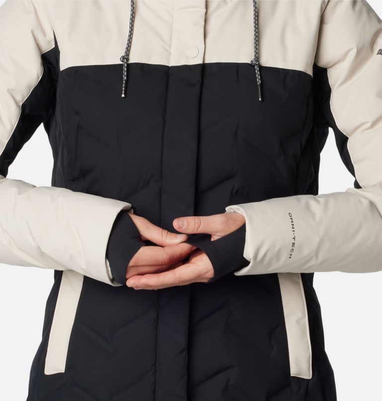 Thumbnail: Women's Mountain Croo II Mid Down Jacket, Color: Black, Dark Stone, image 7