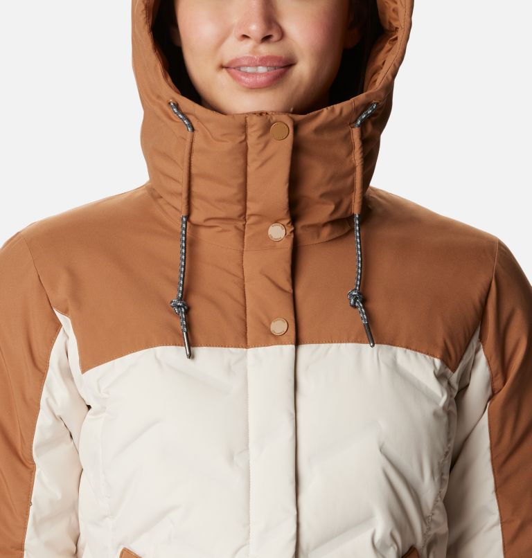 Brown hooded store jacket women's