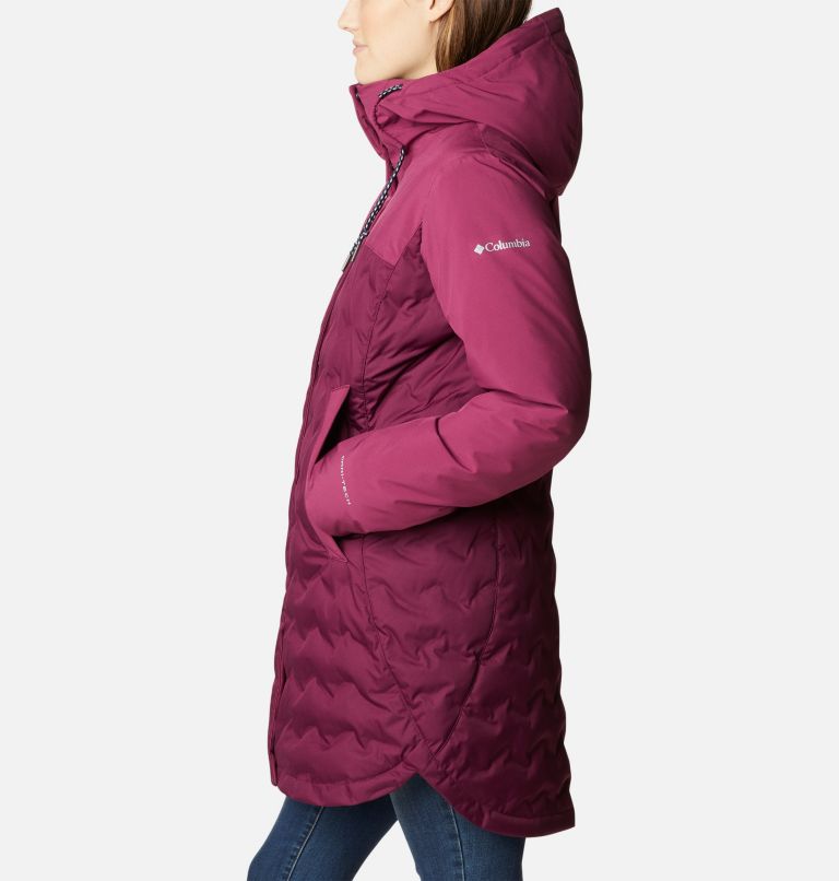 Thumbnail: Women's Mountain Croo II Mid Down Jacket, Color: Marionberry, image 3