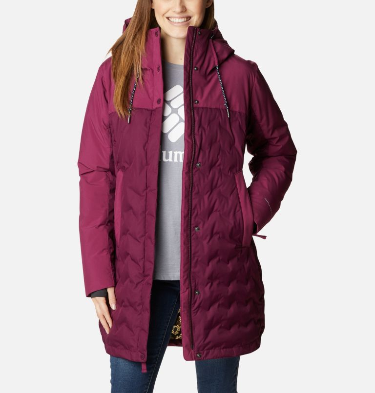 Women's Mountain Croo II Mid Down Jacket, Color: Marionberry, image 8