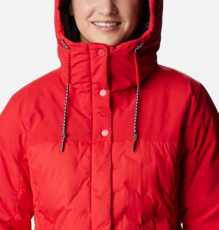 Thumbnail: Women's Mountain Croo II Mid Down Jacket, Color: Red Lily, image 4