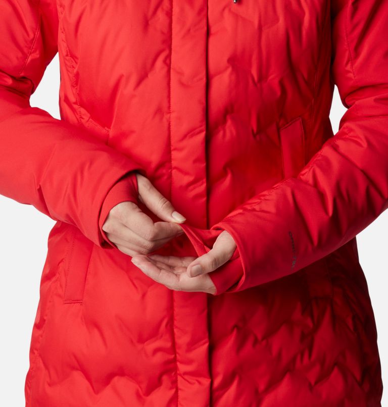 Thumbnail: Women's Mountain Croo II Mid Down Jacket, Color: Red Lily, image 7