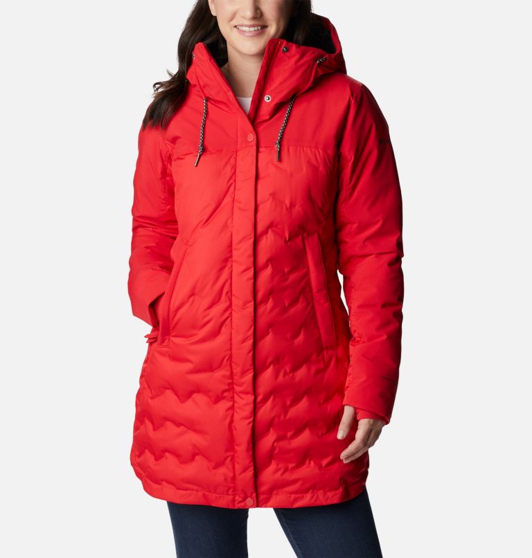 Thumbnail: Women's Mountain Croo II Mid Down Jacket, Color: Red Lily, image 1