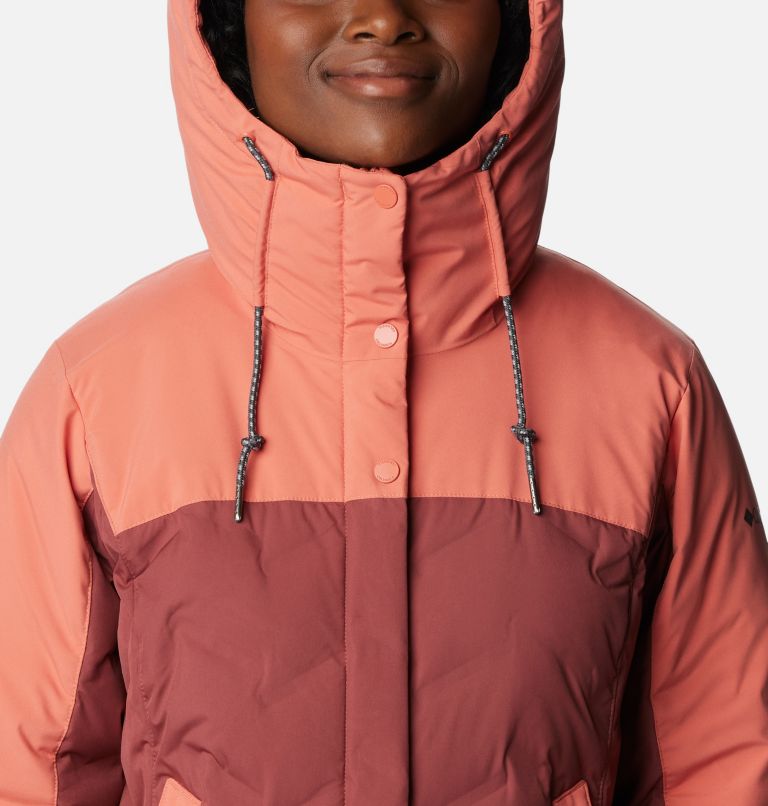 Women's Mountain Croo II Mid Down Jacket, Color: Beetroot, Faded Peach, image 4