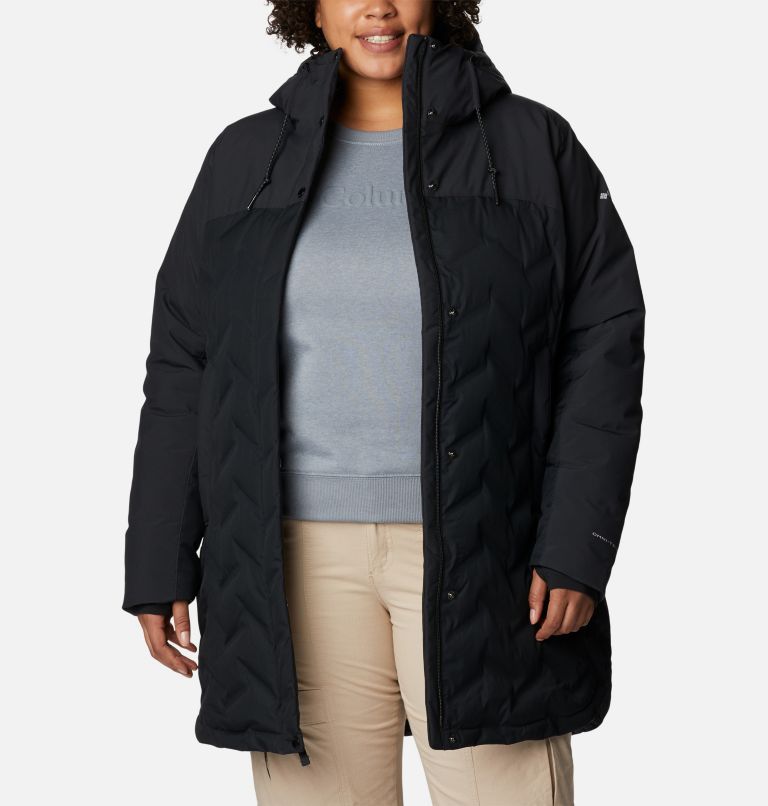 Thumbnail: Women's Mountain Croo II Mid Down Jacket - Plus Size, Color: Black, image 8