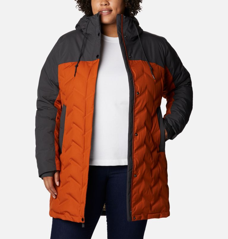 Manteau mi-long Mountain Croo II Femme – Grande taille, Color: Shark, Warm Copper, image 8