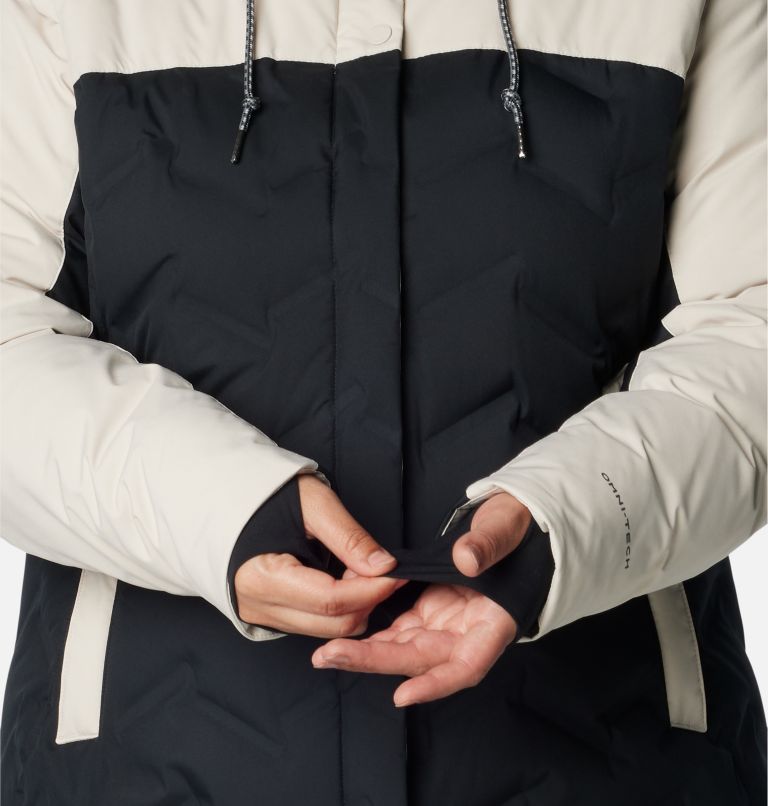 Thumbnail: Women's Mountain Croo II Mid Down Jacket - Plus Size, Color: Black, Dark Stone, image 7