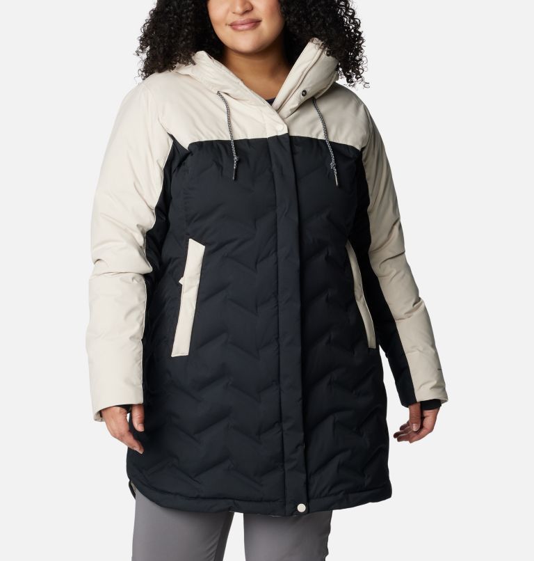 Women's Mountain Croo II Mid Down Jacket - Plus Size, Color: Black, Dark Stone, image 1