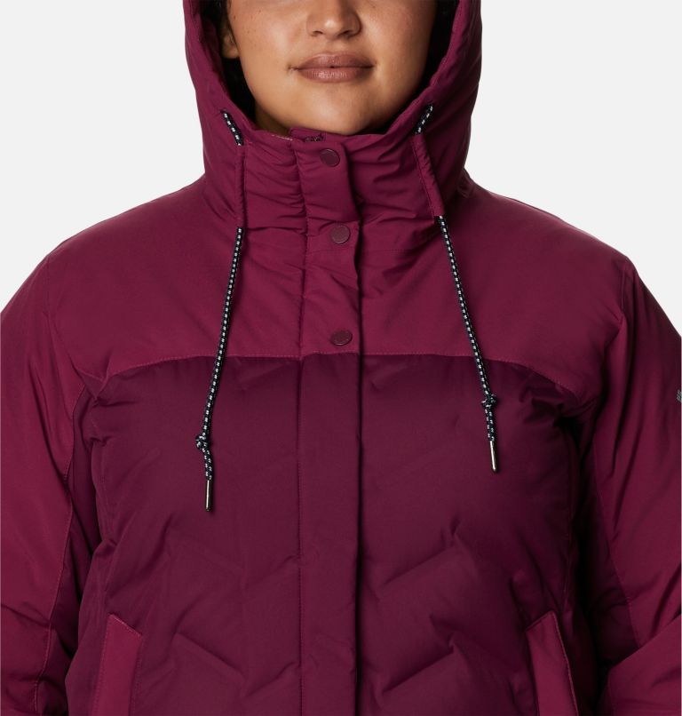 Thumbnail: Women's Mountain Croo II Mid Down Jacket - Plus Size, Color: Marionberry, image 4