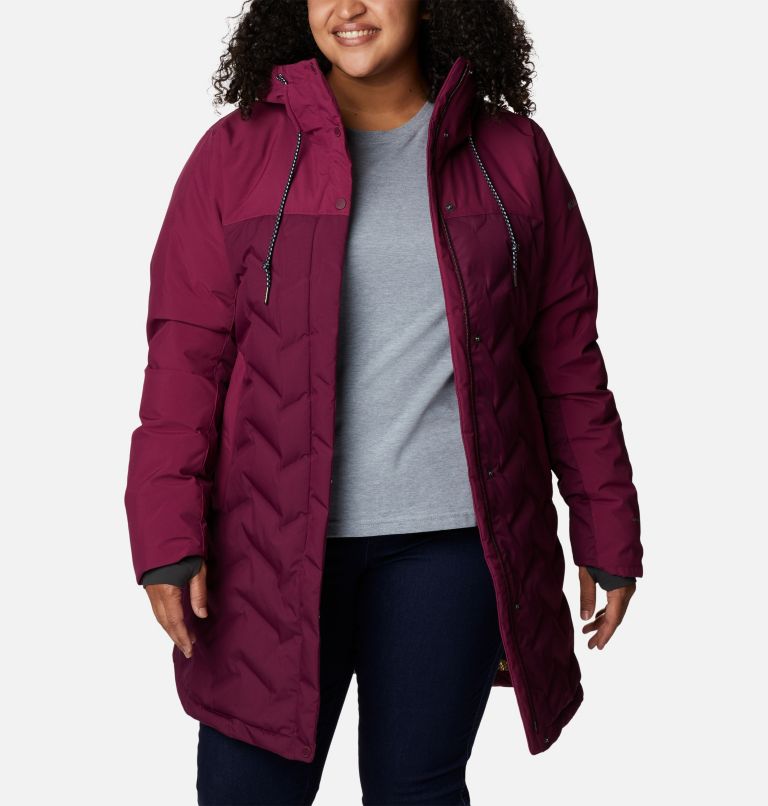 Thumbnail: Women's Mountain Croo II Mid Down Jacket - Plus Size, Color: Marionberry, image 8