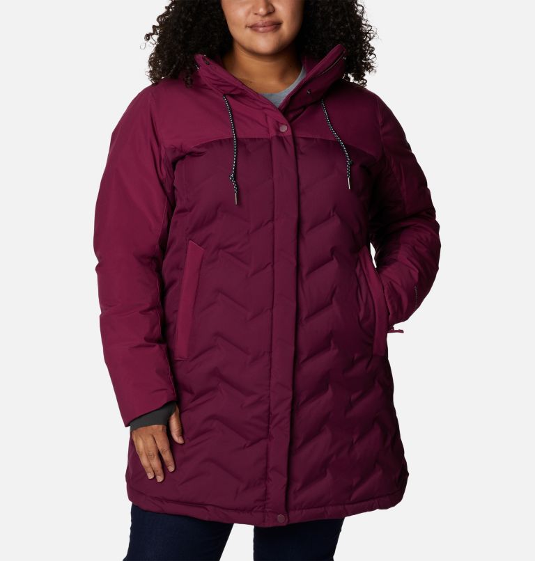 Women's Mountain Croo II Mid Down Jacket - Plus Size, Color: Marionberry, image 1