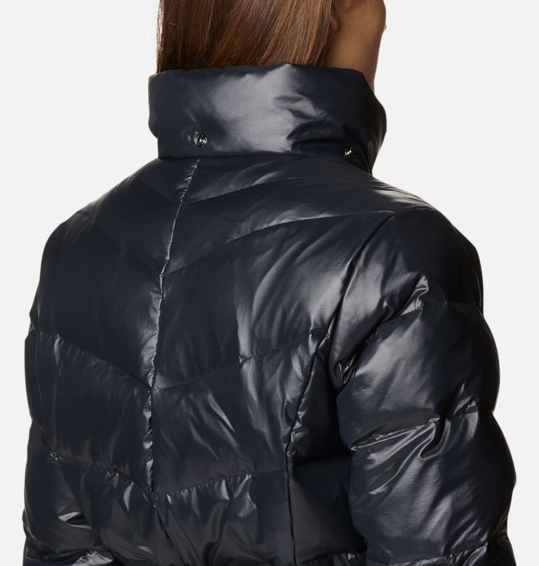 Women's Icy Heights II Down Mid Jacket, Color: Black Gunmetal, image 7
