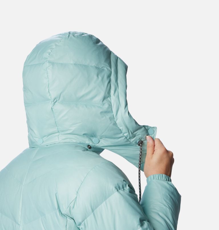 Icy Heights II Down Mid Jacket | 321 | M, Color: Aqua Haze Gunmetal, image 6