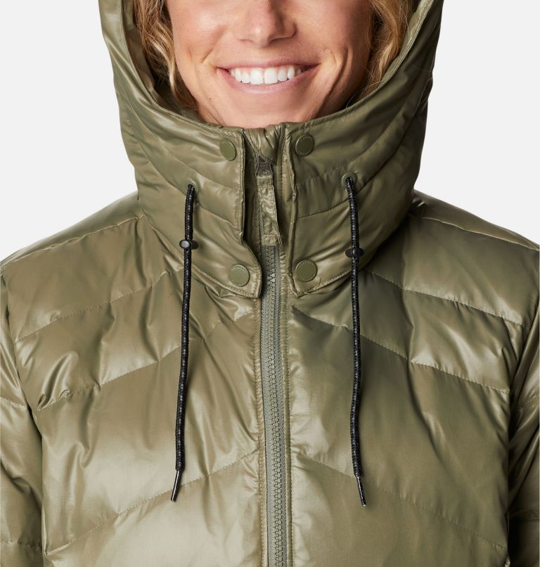 Columbia Sportswear Womens Hellfire Mid Down Jacket Tradewinds Grey Medium  >>> Be sure to …