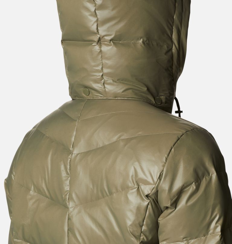 Women's Icy Heights II Down Mid Jacket, Color: Stone Green Gunmetal, image 7