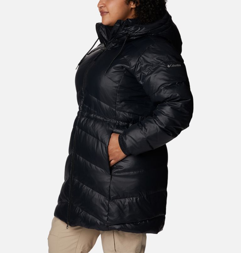 Thumbnail: Manteau mi-long Icy Heights II Femme – Grande taille, Color: Black Gunmetal, image 3