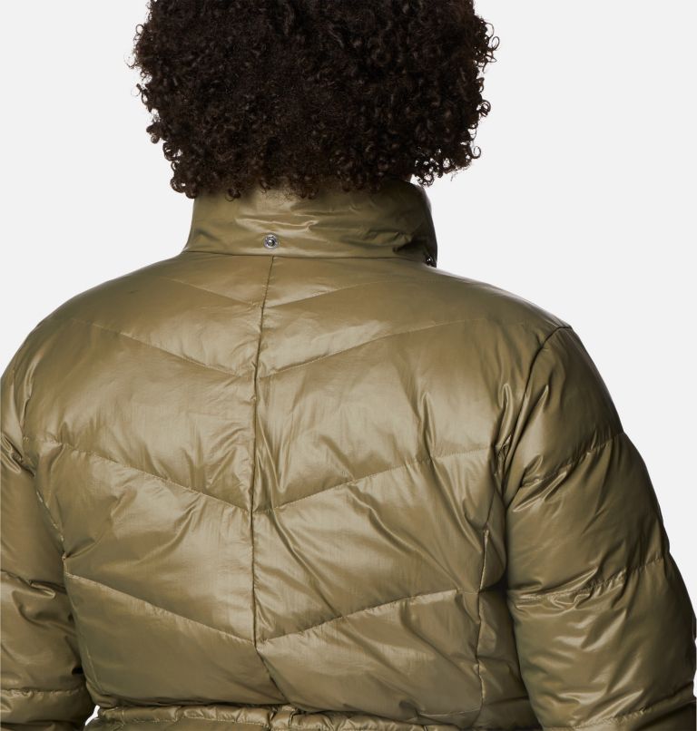 Thumbnail: Women's Icy Heights II Down Mid Jacket - Plus Size, Color: Stone Green Gunmetal, image 7