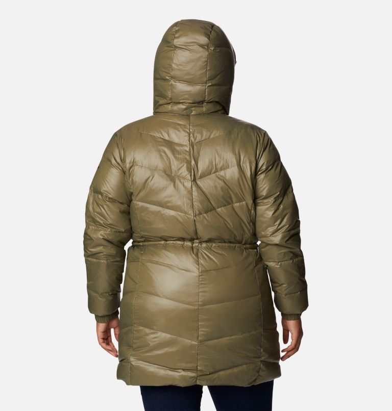 Women's Icy Heights II Down Mid Jacket - Plus Size, Color: Stone Green Gunmetal, image 2