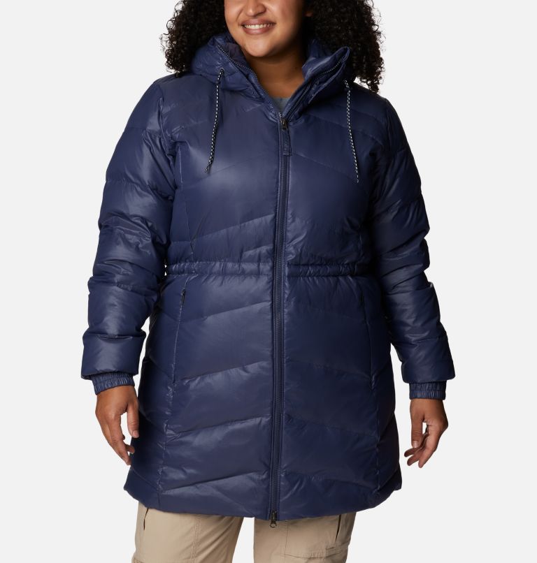 Thumbnail: Women's Icy Heights II Down Mid Jacket - Plus Size, Color: Nocturnal Gunmetal, image 1