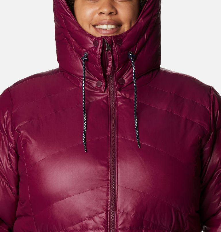 Women's Icy Heights II Down Mid Jacket - Plus Size, Color: Marionberry Gunmetal, image 4