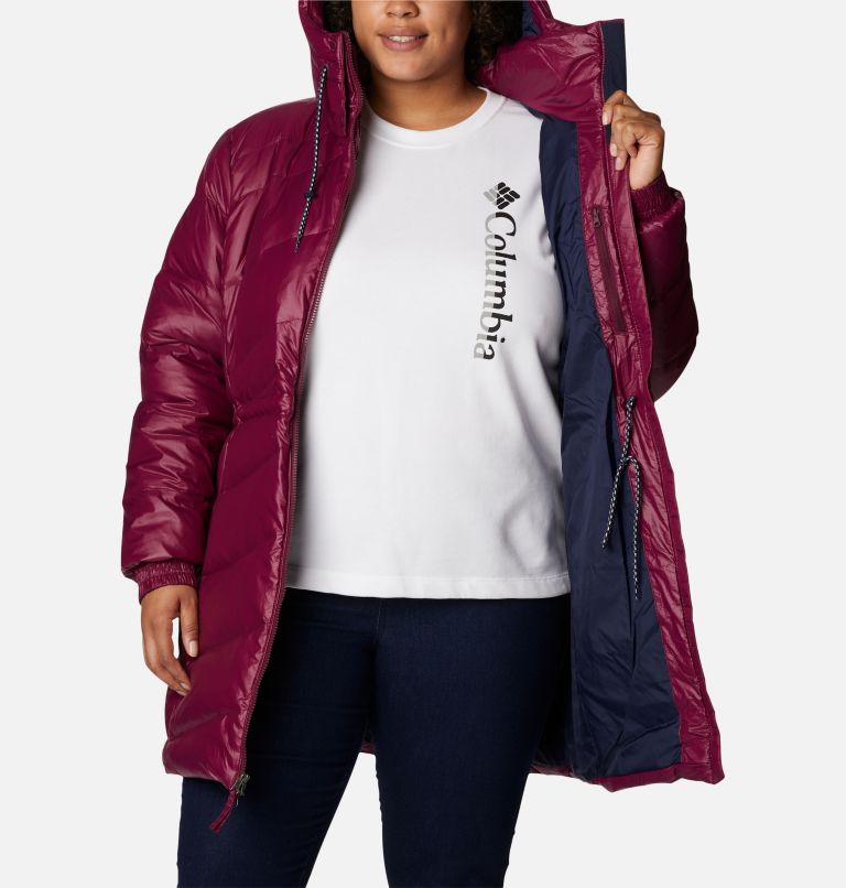 Women's Icy Heights II Down Mid Jacket - Plus Size, Color: Marionberry Gunmetal, image 5