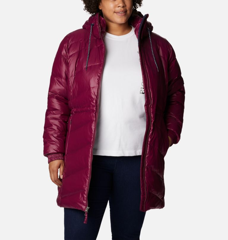 Thumbnail: Women's Icy Heights II Down Mid Jacket - Plus Size, Color: Marionberry Gunmetal, image 8