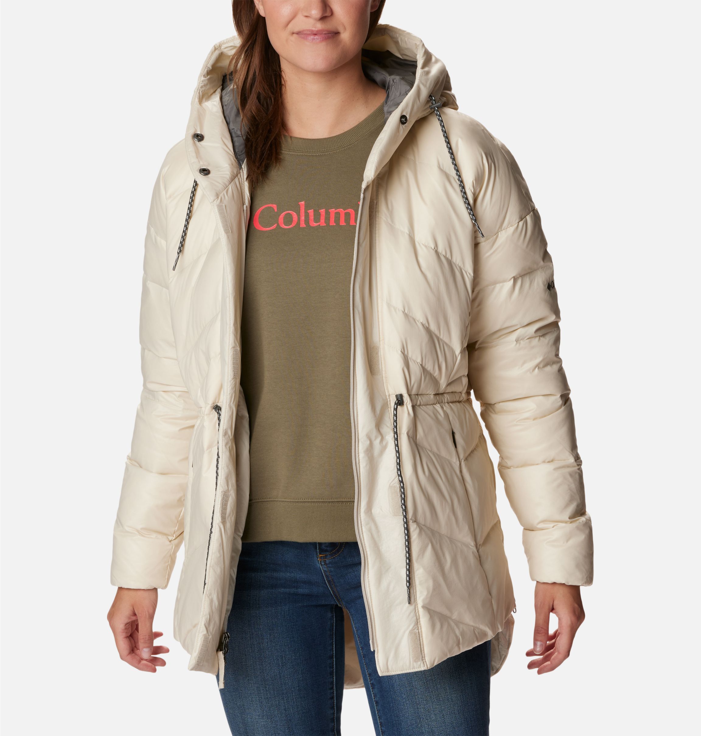 Columbia ICY HEIGHTS™ II MID JACKET - Chaqueta de plumas - nocturnal  gunmetal/azul marino 