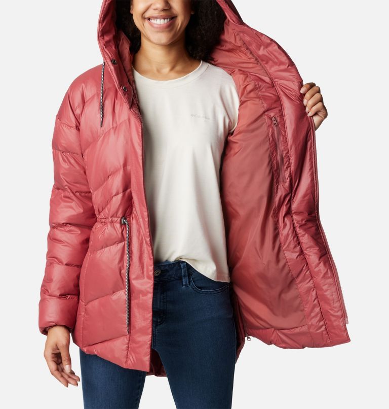 Women's Icy Heights II Down Novelty Jacket, Color: Beetroot Gunmetal, image 5