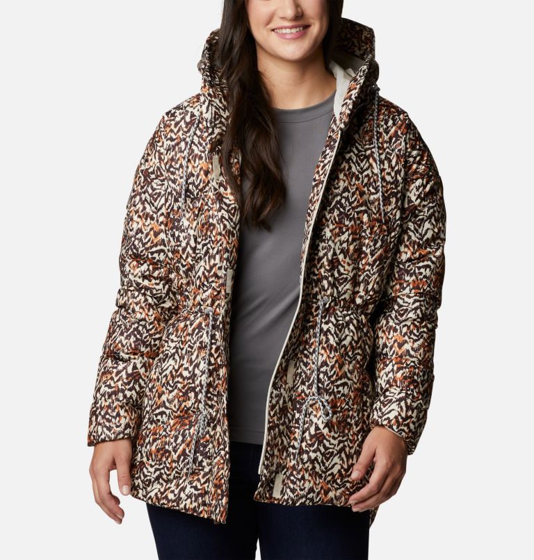 Manteau Icy Heights II Novelty Femme, Color: Warm Copper Terrain Print, image 7