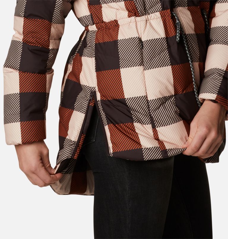 Thumbnail: Women's Icy Heights II Down Novelty Jacket, Color: Warm Copper Check Multi, image 6