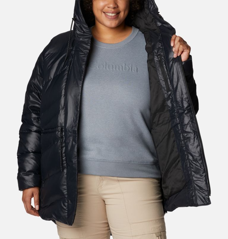 Women's Icy Heights II Down Novelty Jacket - Plus Size, Color: Black Gunmetal, image 5