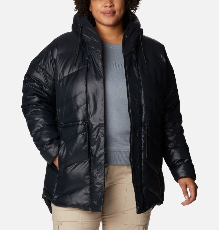 Women's Icy Heights II Down Novelty Jacket - Plus Size, Color: Black Gunmetal, image 7