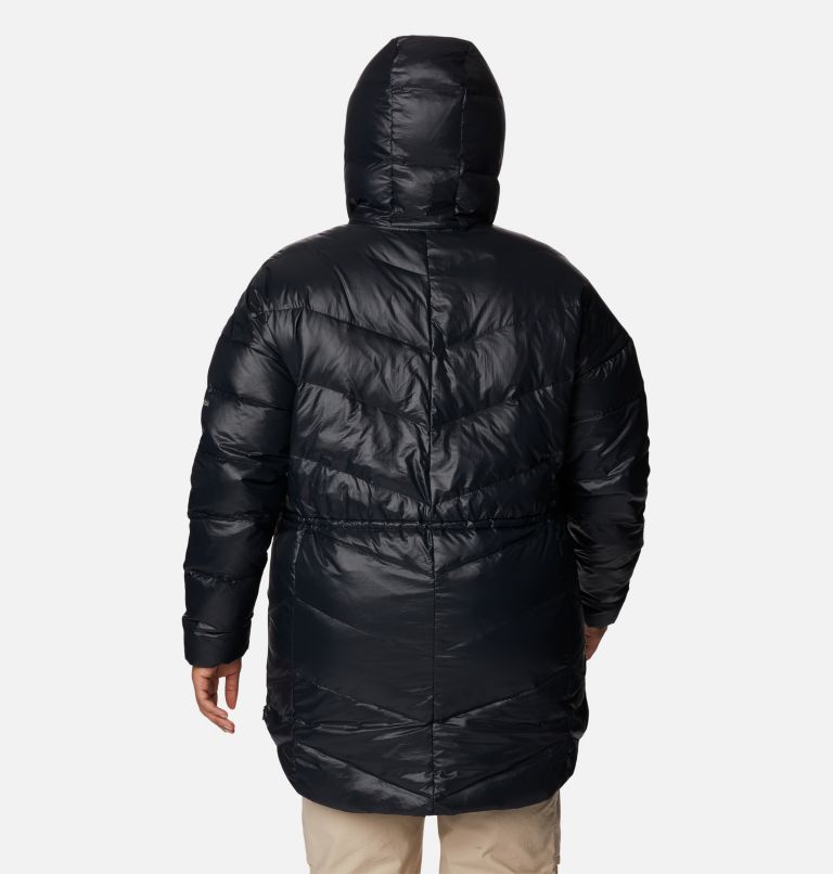 Thumbnail: Women's Icy Heights II Down Novelty Jacket - Plus Size, Color: Black Gunmetal, image 2