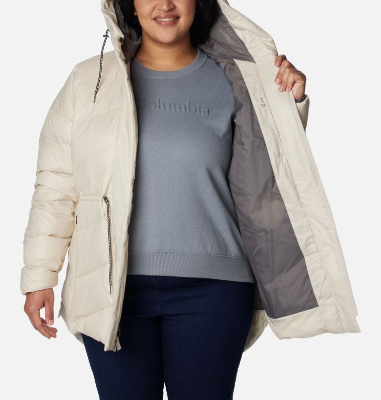 Thumbnail: Women's Icy Heights II Down Novelty Jacket - Plus Size, Color: Dark Stone Gunmetal, image 5