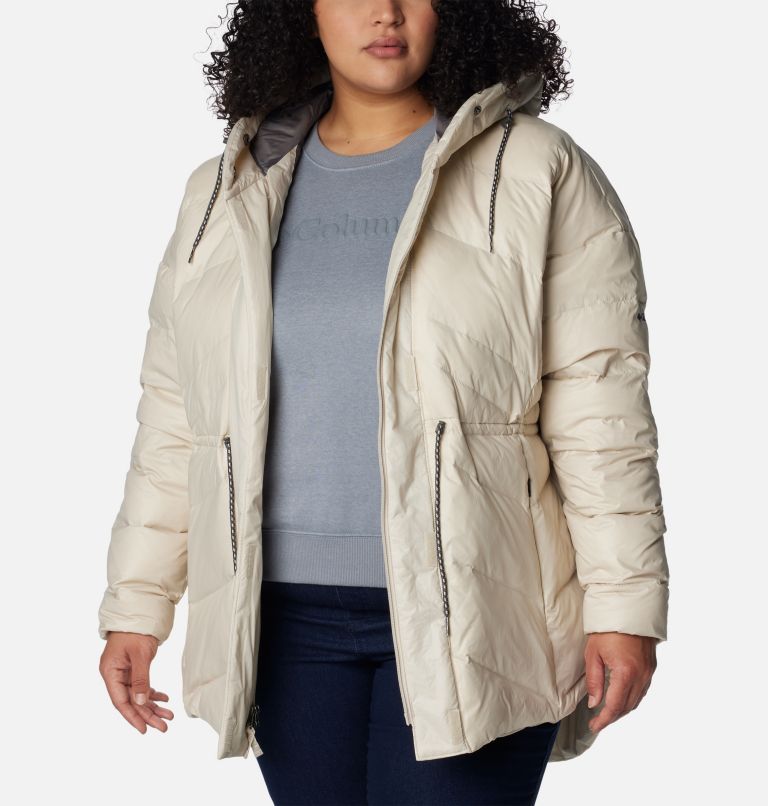 Thumbnail: Women's Icy Heights II Down Novelty Jacket - Plus Size, Color: Dark Stone Gunmetal, image 7