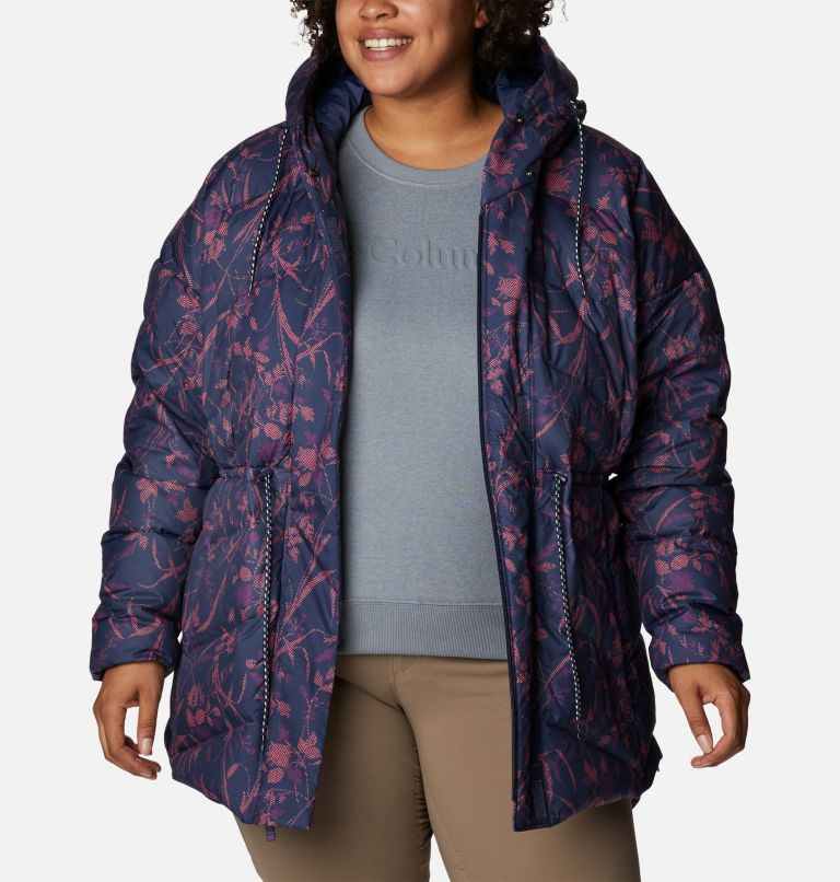 Women's Icy Heights II Down Novelty Jacket - Plus Size, Color: Nocturnal Herringtons Print, image 6