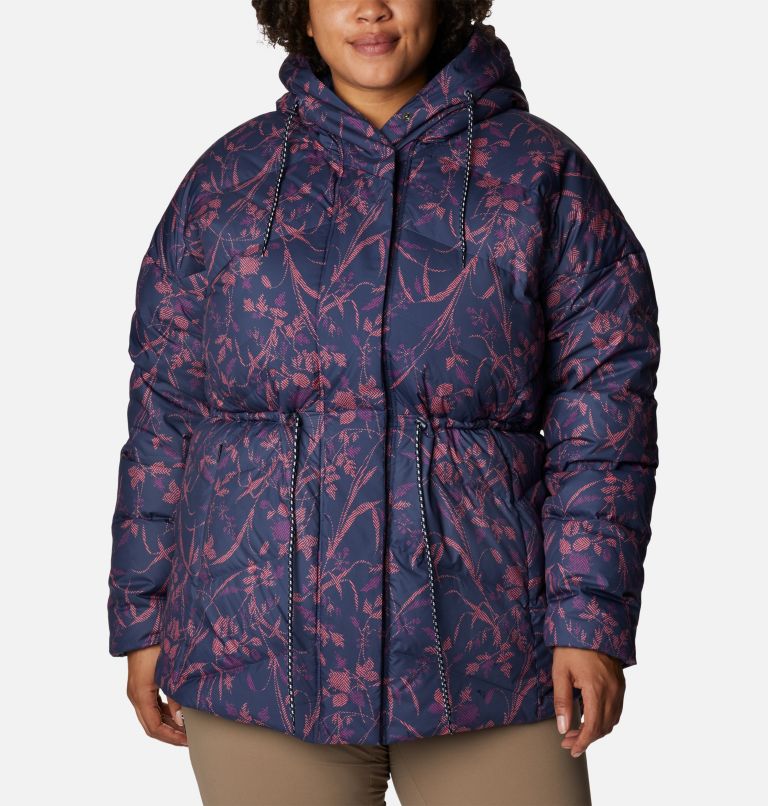 Thumbnail: Women's Icy Heights II Down Novelty Jacket - Plus Size, Color: Nocturnal Herringtons Print, image 1
