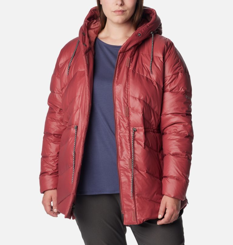 Women's Icy Heights II Down Novelty Jacket - Plus Size, Color: Beetroot Gunmetal, image 7