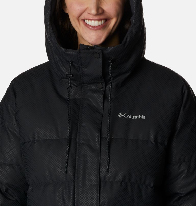 Women's City Spark Black Dot Down Parka, Color: Black, image 4