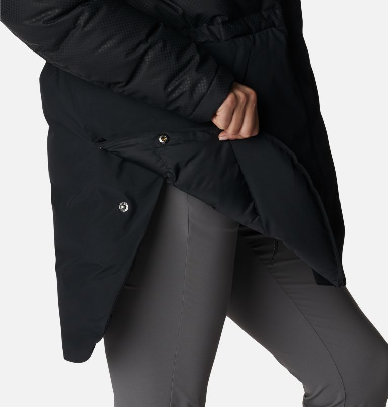 Women's City Spark Black Dot Down Parka, Color: Black, image 8
