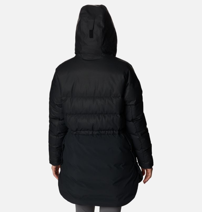 Women's City Spark Black Dot Down Parka, Color: Black, image 2