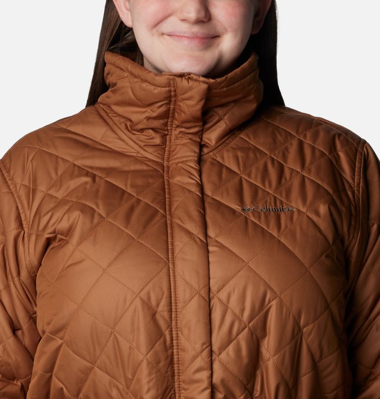 Copper Crest Novelty Jacket | 224 | 1X, Color: Camel Brown, image 4