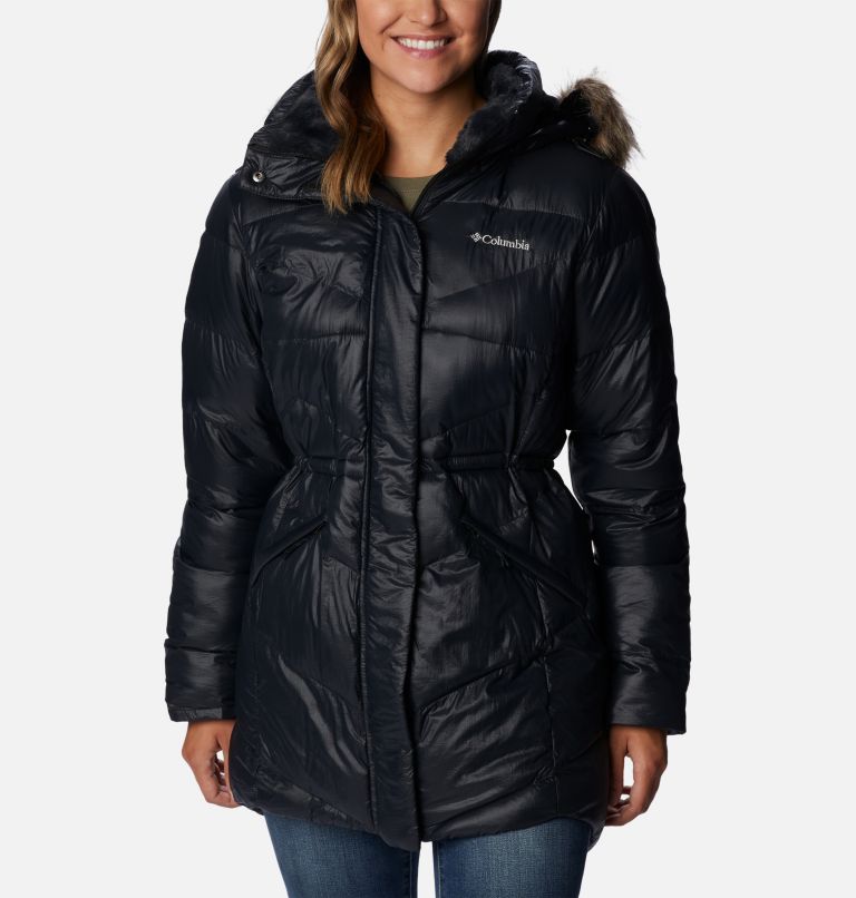 Women's Peak to Park Mid Insulated Jacket, Color: Black Gunmetal, image 1