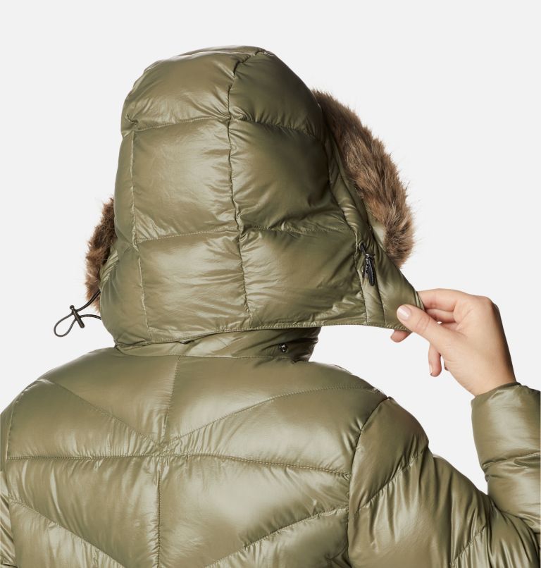 Women's Peak to Park Mid Insulated Jacket, Color: Stone Green Gunmetal, image 7
