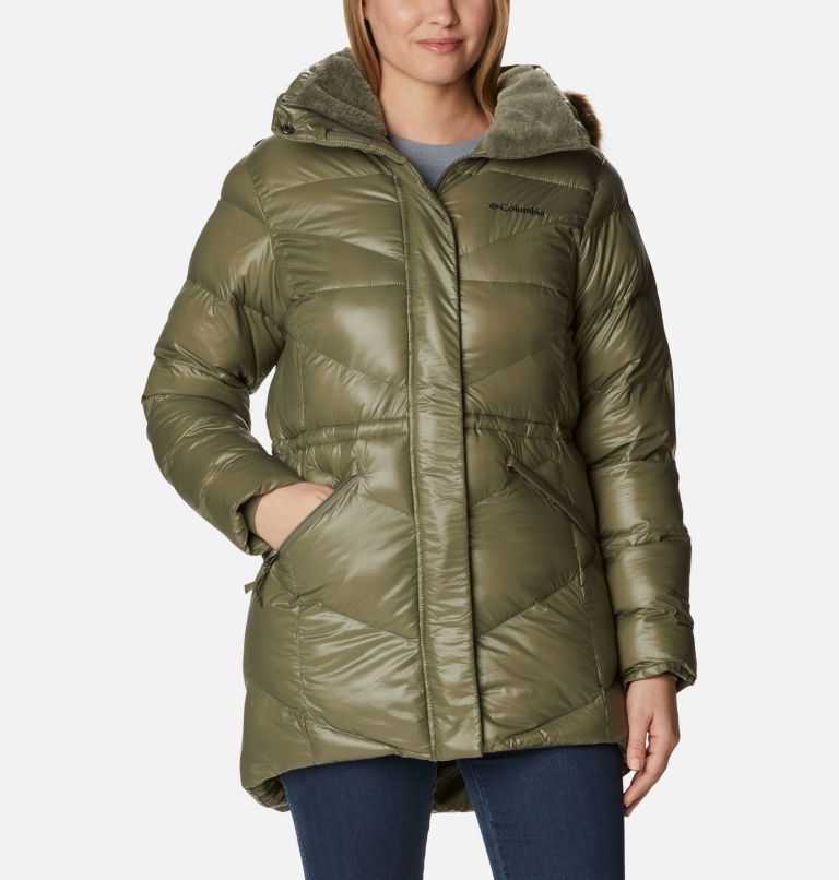 Thumbnail: Women's Peak to Park Mid Insulated Jacket, Color: Stone Green Gunmetal, image 1